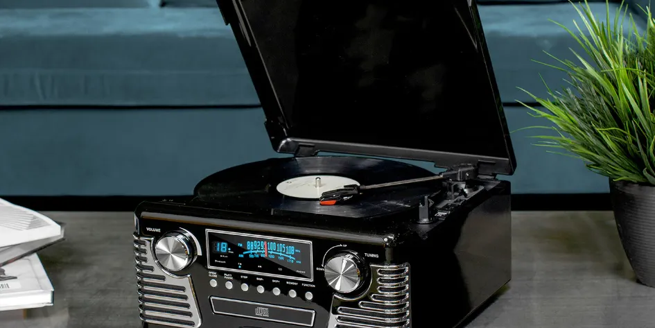 Bluetooth Stereo Turnable CD Player V50-200