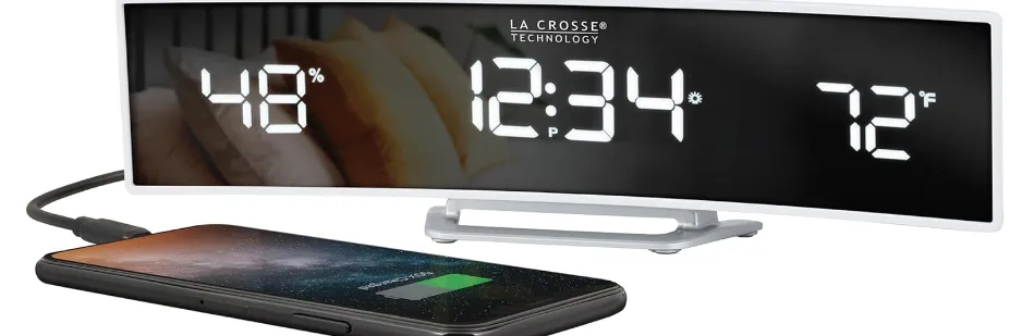 La Crosse Curved LED Alarm Clock Guide | Specs & Settings