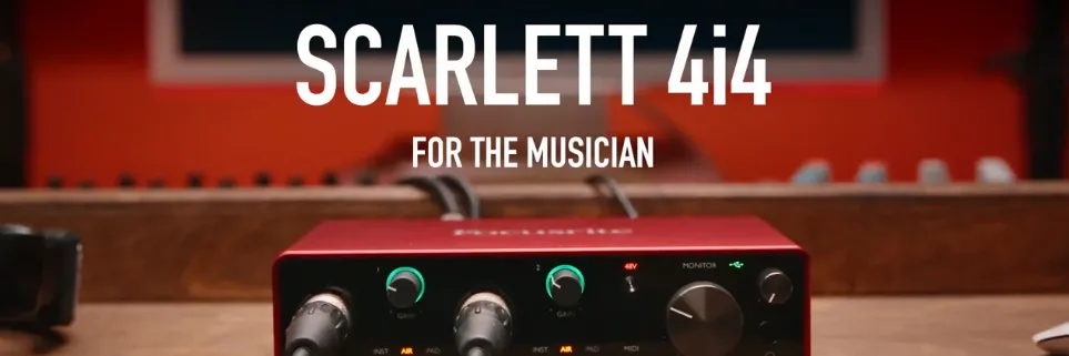 How to connect: Focusrite scarlett 4i4 USB Type-C Audio Interface