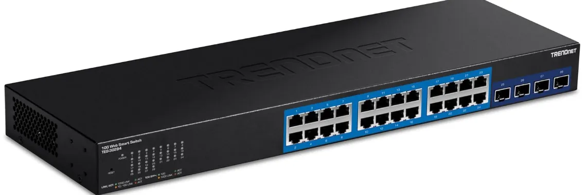 Trendnet 28-Port Gigabit Web Smart PoE+ Switch | Specs & Features