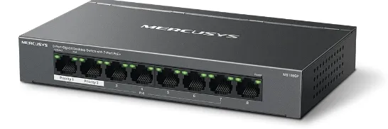 Mercusys 8-Port Gigabit Desktop Switch MS108GP | Connection & Configuration