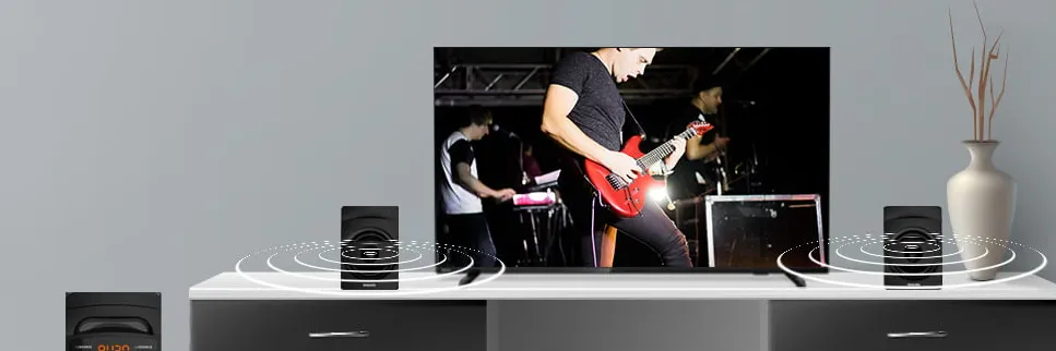 Connection & Control: Philips MMS2625B Multimedia 2.1 Speakers User Manual