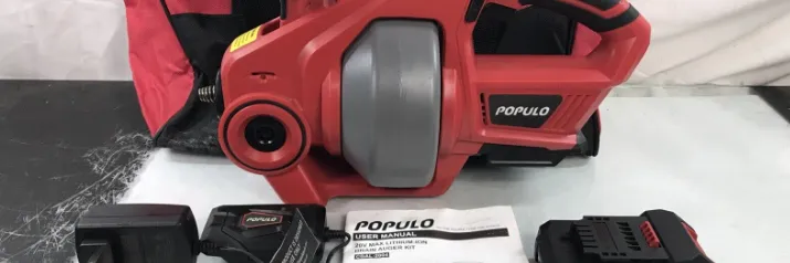 Populo Lithium ion Drain Auger Kit CDAL-2004 User Manual | Setup