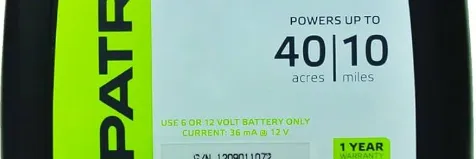 Patriot Battery Fence Energizer PE10B Instruction Manual