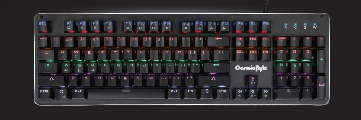 Cosmic Byte Neon Keyboard CB-GK-12 Manual