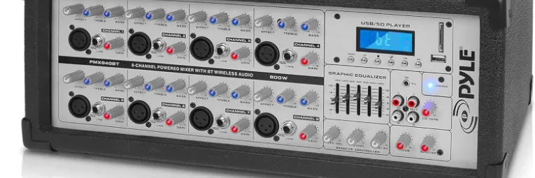 Pyle Multi Channel Mixer PMX840BT User Manual