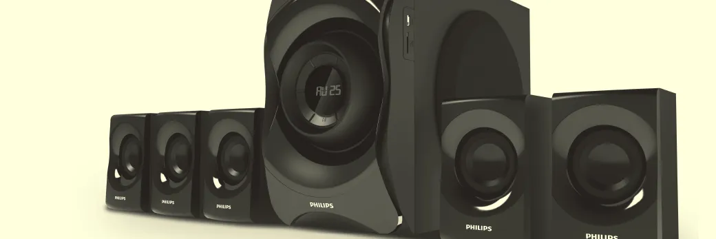 Philips 5.1 Speakers SPA8000B User Manual