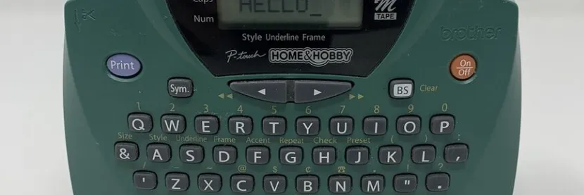 Brother Home & Hobby LCD Screen PT-65 User Guide