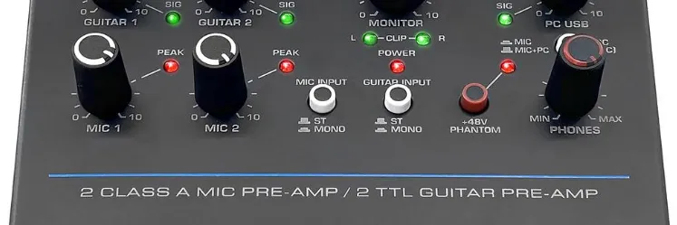 Features: Pyle Professional USB Audio Interface PMUX6 User Guide