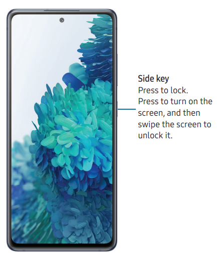 Samsung S20 FE 5G G781U-Lock or unlock your device