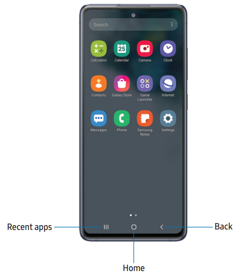 Samsung S20 FE 5G G781U-Navigation bar