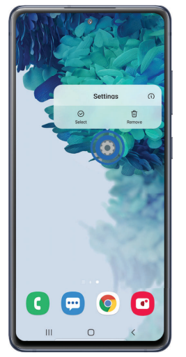 Samsung S20 FE 5G G781U-Touch and hold