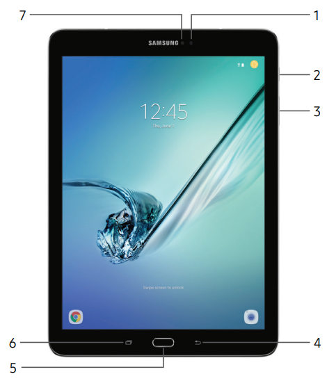 Samsung Tab S2 T810-Front View