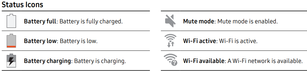 Samsung Tab S2 T810-Status Bar