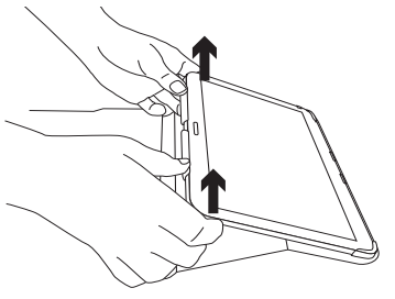 Logitech Ultrathin Tab Keyboard Folio-Detaching your tablet A