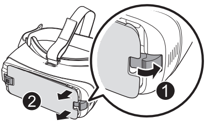 Samsung SM-R323 Gear VR-Removing the Cover