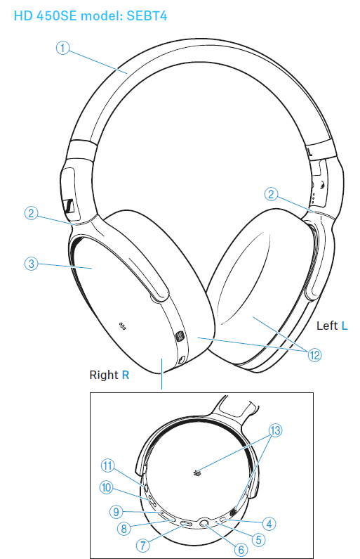 Sennheiser SEBT4 Wireless Headphone -product-b