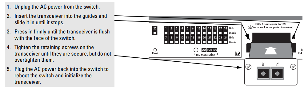 hp Procurve Switch 2124-install-a