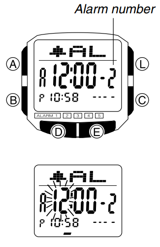 capturecasio_db-360_watch_2515-to_set_alarm_time.png