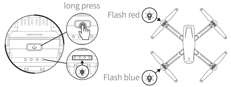 snaptain_foldable_gps_drone_sp550-pair_the_rempote_control.png