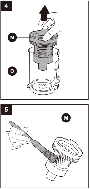 eureka_cordless_stick_vacuum_nec101-removing_and_cleaning.png