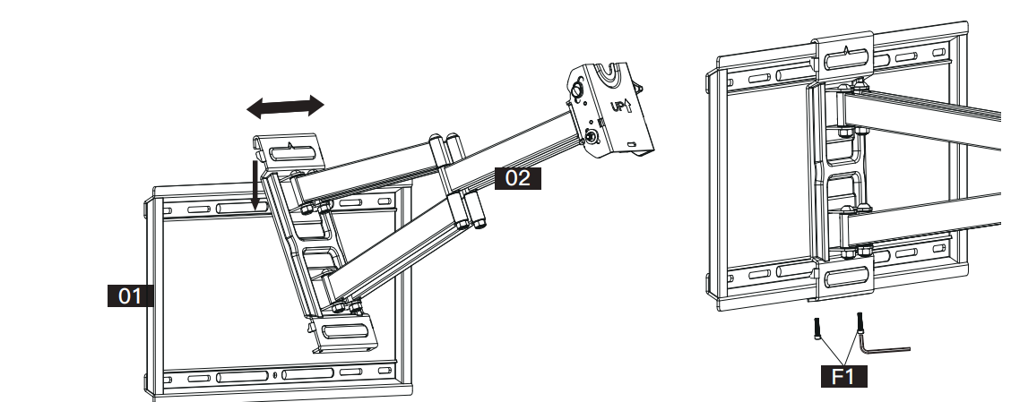 perlesmith_tv_wall_mount_pslf6-secure_the_arm_assembly.png