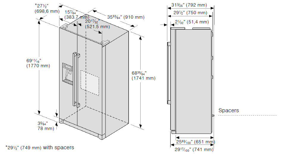 installation_dimensions_bosch_300_series_freestanding_refrigerator_b20cs30sns.png