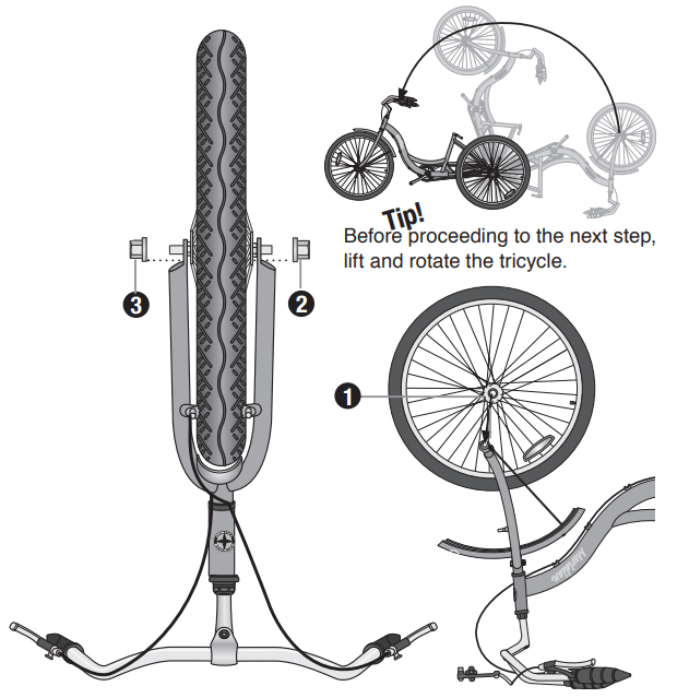 attach_the_front_wheel_schwinn_meridian_adult_tricycle.png