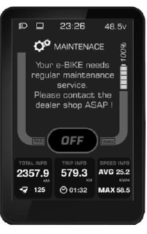 Velofox Color IPS Display DM06-MAINTAINANCE