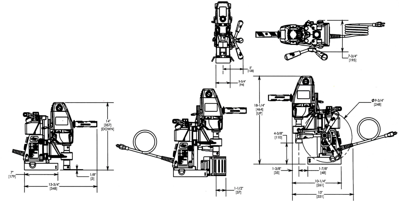 dimensions_and_specifications_slugger_holemaker_ii_magnetic_drilling_machine.png