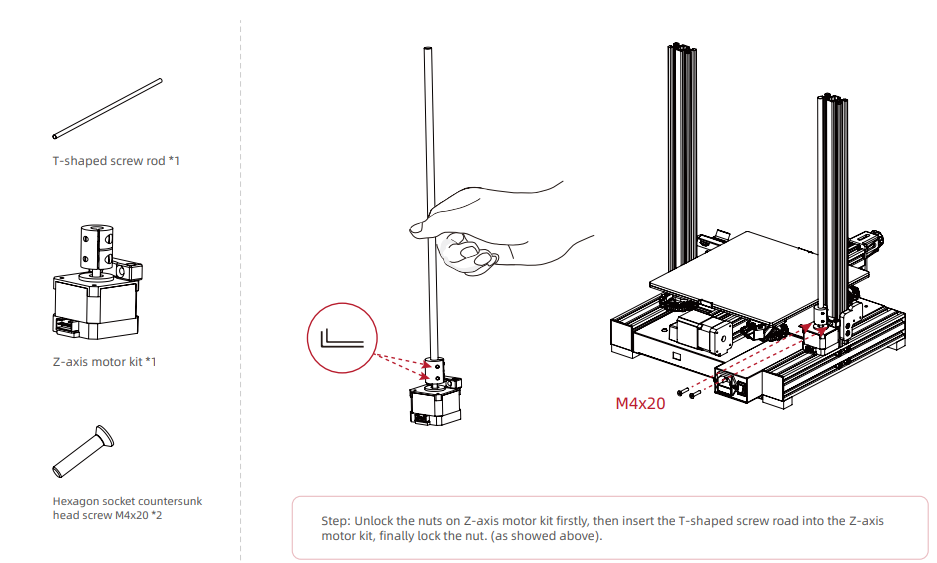 Voxelab 3D Printer Machine Aquila X2-INSTALLATION-A