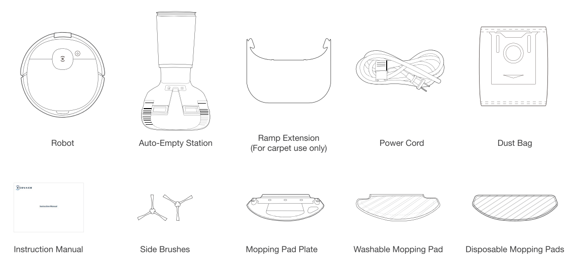 Ecovacs Vacuum & Mop Robot Deebot N8+-PACKAGE