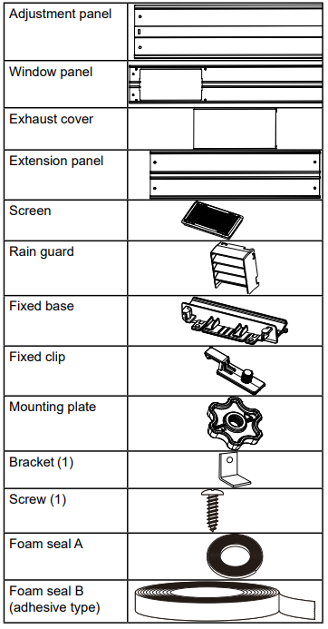 included_parts_of_westinghouse_portable_room_air_conditioner_wpac10000.png