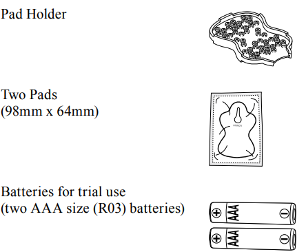 package_contents_of_omron_electro_therapy_pain_relief_pm3030.png