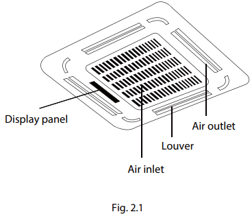 unit_parts_highseer_pioneer_ceiling_cassette_indoor_unit_cb048.png