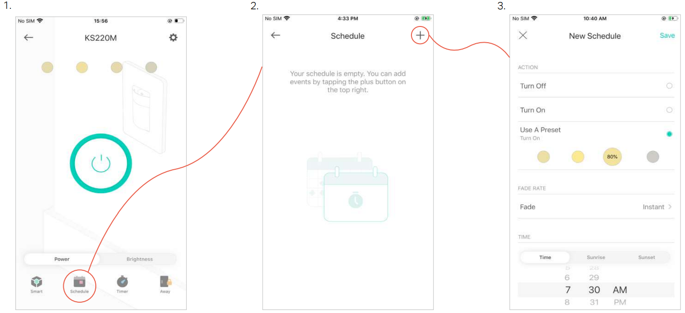 set_schedules_tp-link_kasa_smart_wi-fi_dimmer_switch_ks220m.png