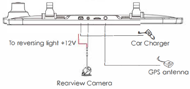 WOLEBOX Mirror Dash Camera G840S-Rearview Camera