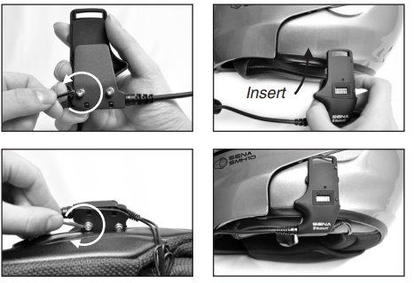 Sena Wireless Bluetooth Headset SMH10- INSTALLING THE SMH10 ON YOUR HELMET A