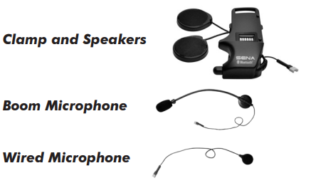 Sena Wireless Bluetooth Headset SMH10-Clamp Unit A