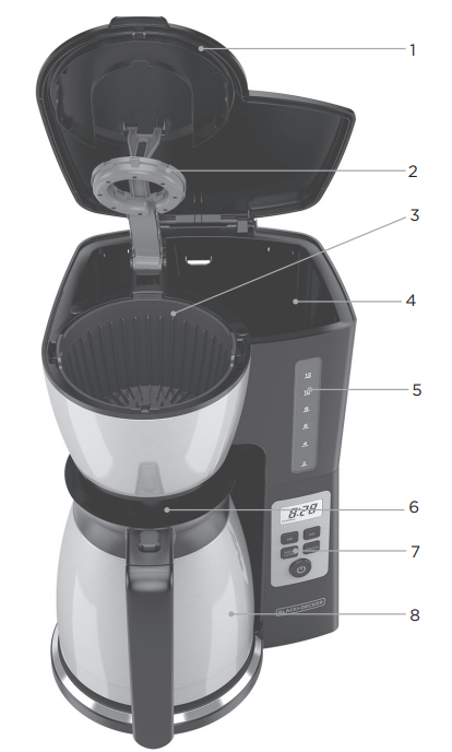 Black+Decker 12-Cups Coffee Maker CM2046S-FEATURES