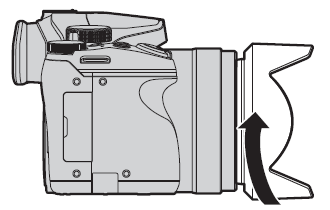 Panasonic Lumix Digital Camera DMC-FZ330 Attaching the Lens Hood -B