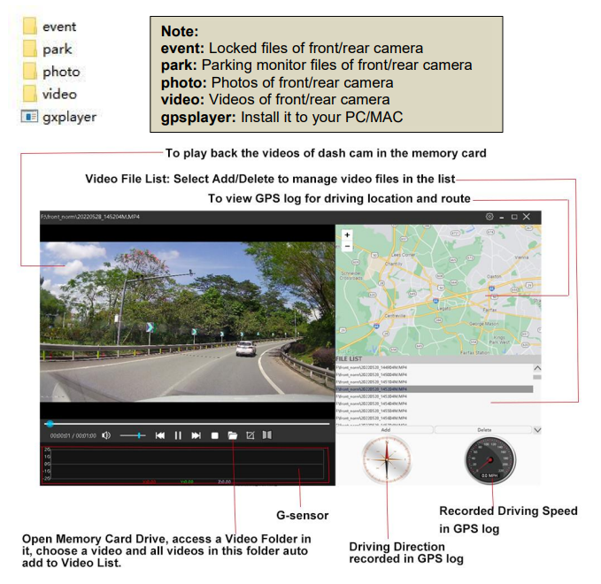Lesa KQQ Detachable Split Dash Cam T36S-INSTALLATION-H