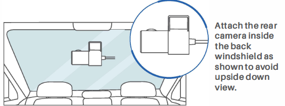 Smart Wifi Dash Cam P1DUO-INSTALLATION INSTRUCTIONS-step D