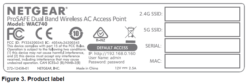 NETGEAR ProSAFE Dual Band Wireless ACAccess Point Mode WAC740-OVERVIEW-TABLE-D