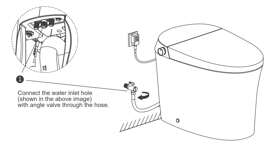 Canesthome Smart Bidet Toilet TC-100GE-installation-f