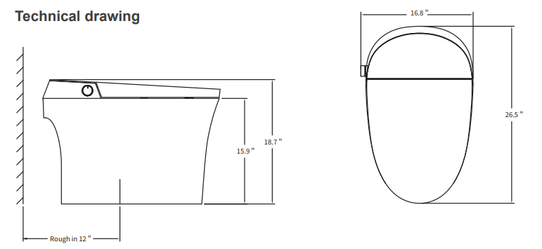 Canesthome Smart Bidet Toilet TC-100GE-installation