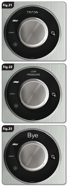 Triton Amore Electric Shower-OPERATING FUNCTIONS