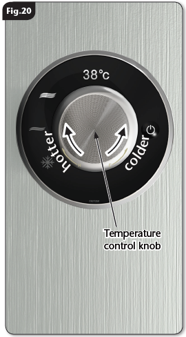 Triton Amore Electric Shower-OPERATING THE SHOWER A