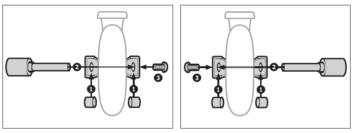 Mongoose Rise 100 Freestyle Scooter R6313-Rear Peg Adjustment