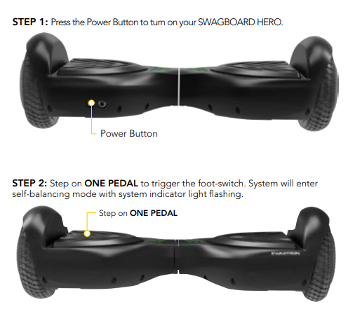 Swagtron Swagboard Hero Hoverboard-instructions